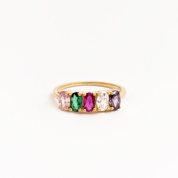 Personalized Family Birthstone Ring