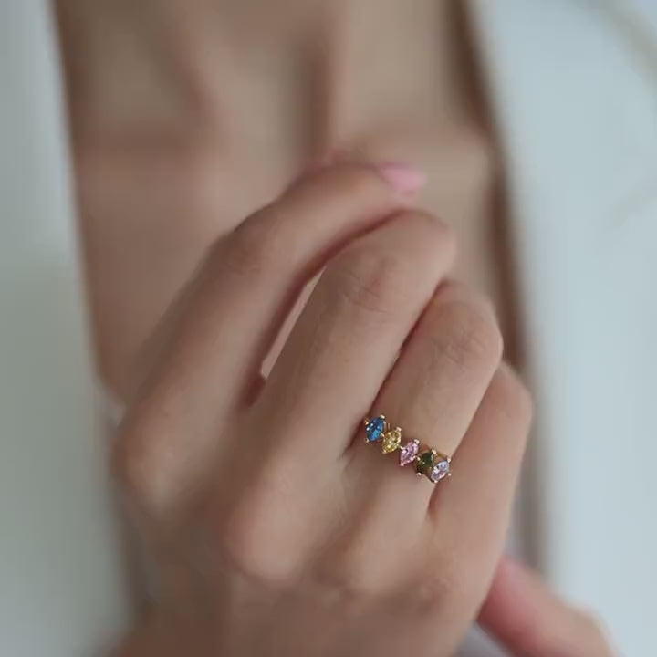Personalized Birthstone Ring