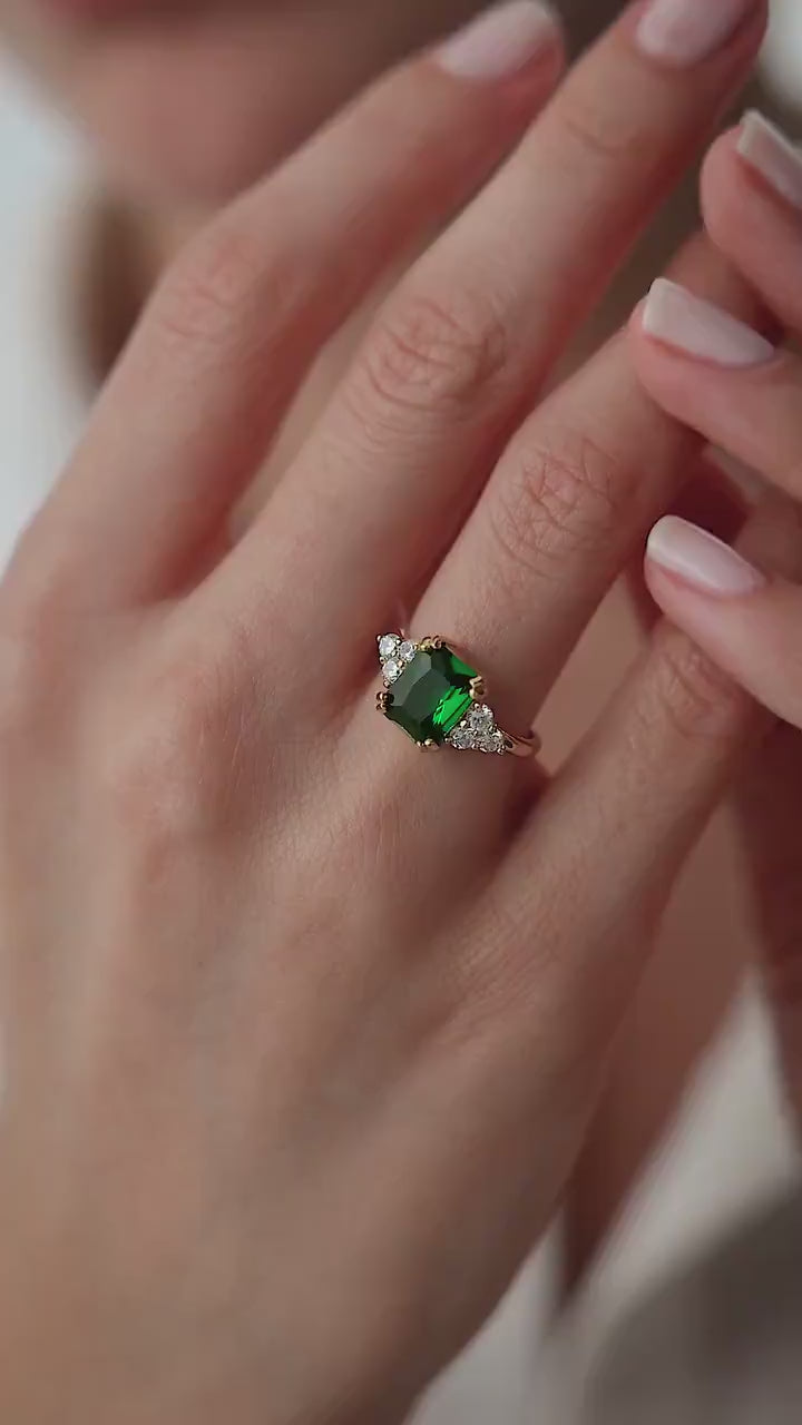 Emerald Statement Ring
