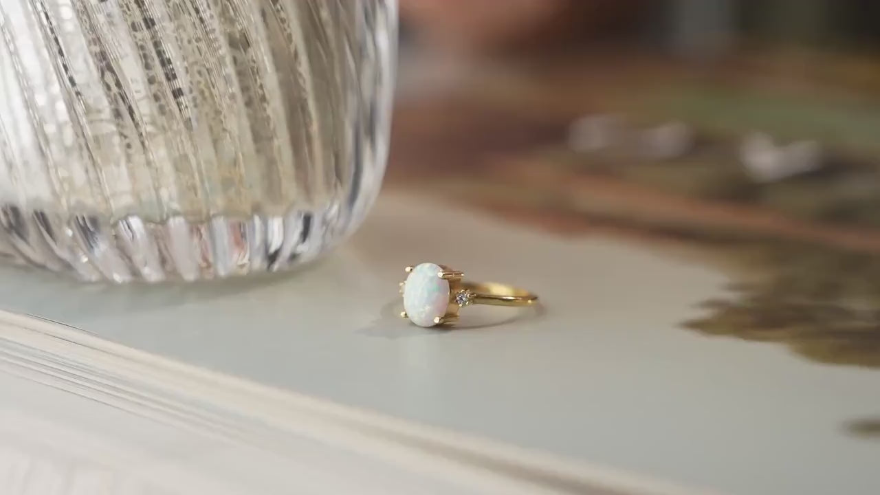 Oval Opal Ring