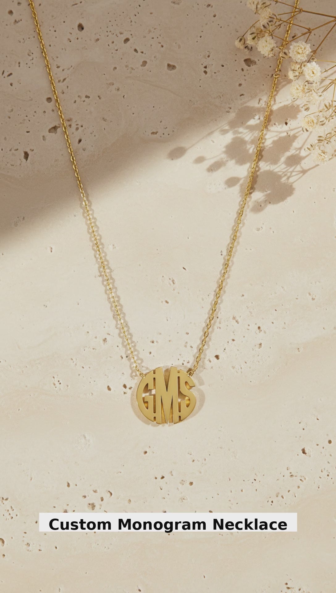 Custom Monogram Necklace